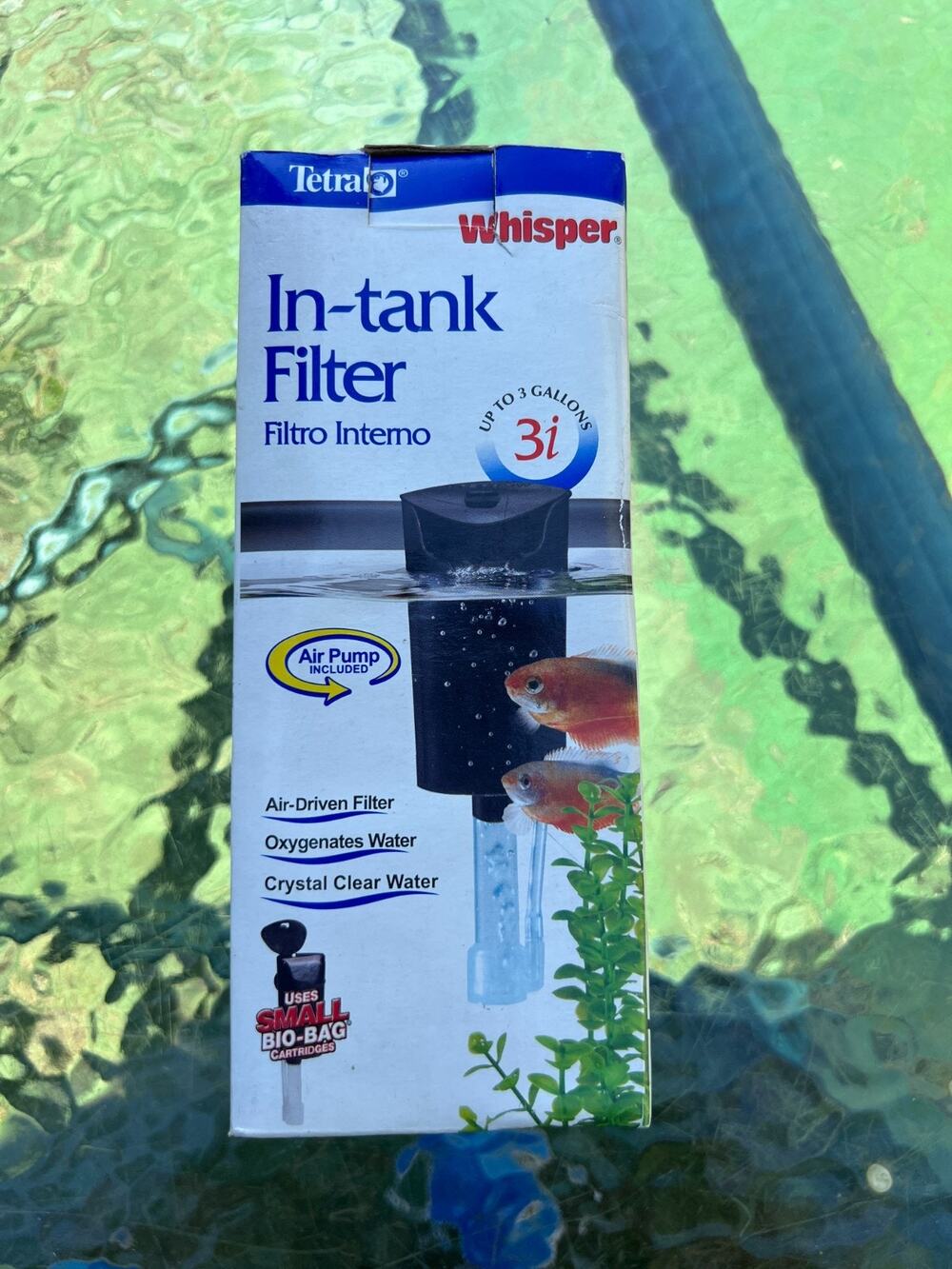 Tetra Whisper Internal In-Tank Filter 3i Up To 3 Gallon Aquariums Fish Tanks